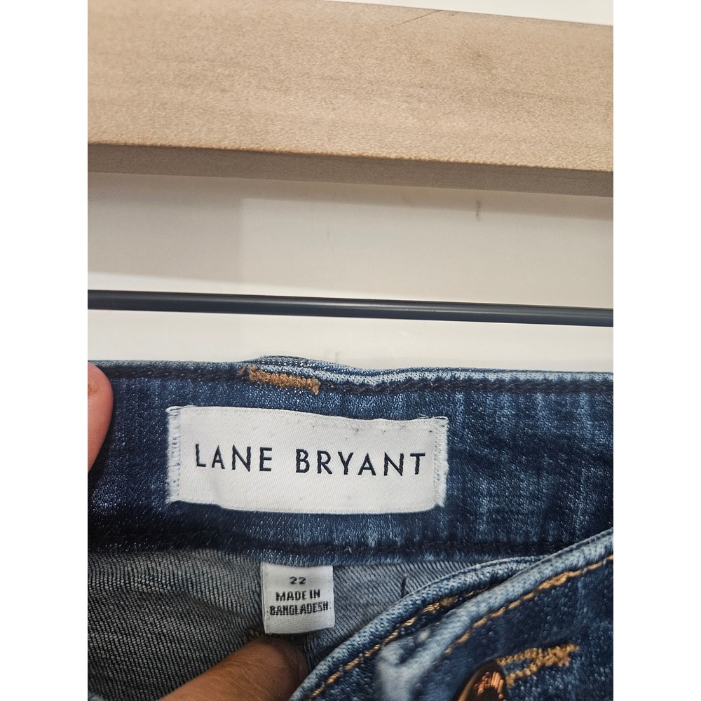 Lane Bryant Flex Magic Waist Mid-Rise Boyfriend Jeans Blue Denim Size 22 - Picture 2 of 9